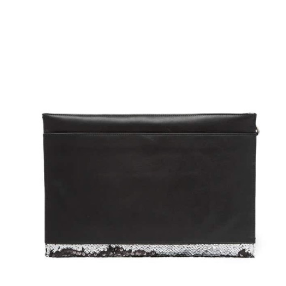 Rebecca minkoff large sequined leather clutch NWT - Picture 4 of 6